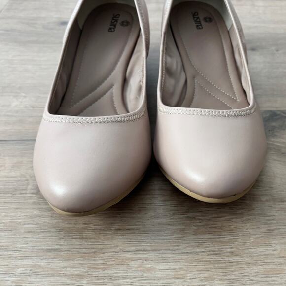 Susina Fraya Lea Wedge 9.5 Taupe NEW - Picture 4 of 5